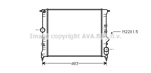 AVA QUALITY COOLING Радиатор, охлаждение двигателя RT2119